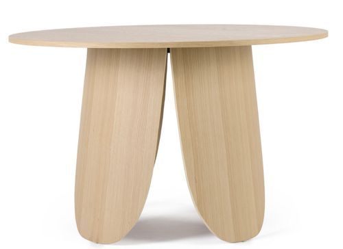 Table à manger ronde en bois naturel Korda 120 cm - Photo n°2; ?>