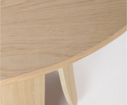 Table à manger ronde en bois naturel Korda 120 cm - Photo n°3; ?>