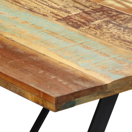 Table à manger vintage bois recyclé Zingo 180 - Photo n°3; ?>