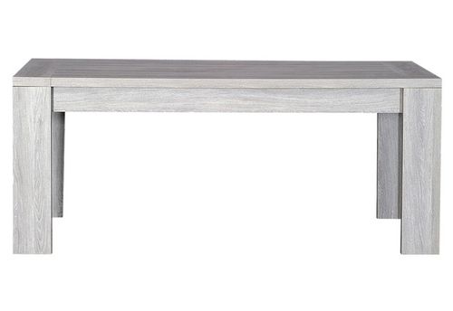 Table à rallonge bois chêne cérusé gris Kathy 180/260 cm - Photo n°2; ?>