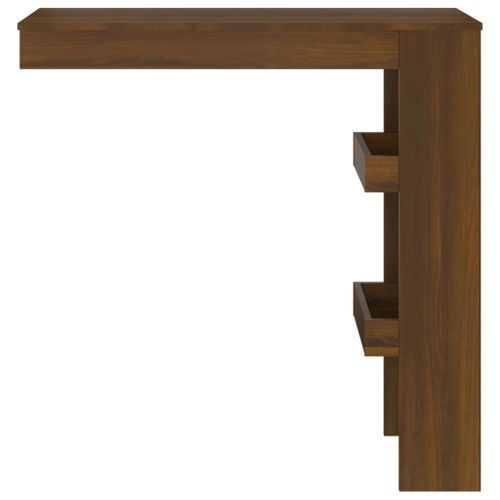 Table bar murale Chêne marron 102x45x103,5 cm Bois d'ingénierie - Photo n°3; ?>