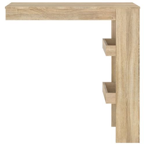 Table bar murale Chêne Sonoma 102x45x103,5 cm Bois d'ingénierie - Photo n°3; ?>