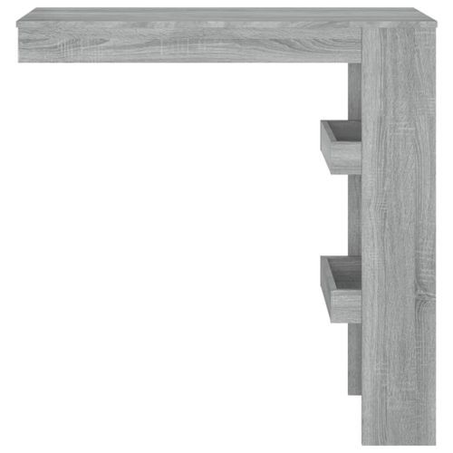 Table bar murale Sonoma gris 102x45x103,5 cm Bois d'ingénierie - Photo n°3; ?>