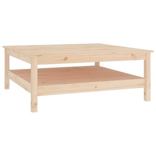 Table basse 100x100x40 cm Bois massif de pin - Photo n°2; ?>