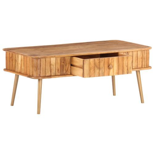 Table basse 100x50x40 cm Bois d'acacia massif 2 - Photo n°2; ?>