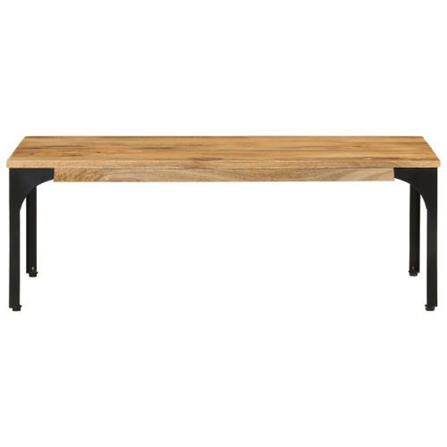 Table basse 100x55x35 cm bois de manguier massif - Photo n°2; ?>