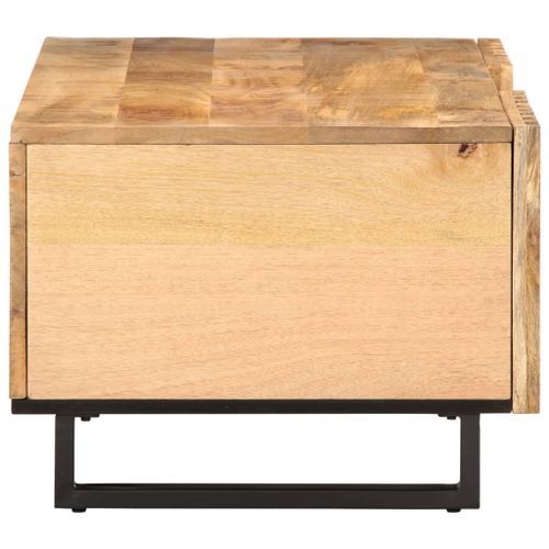 Table basse 100x55x40 cm bois de manguier massif brut - Photo n°3; ?>