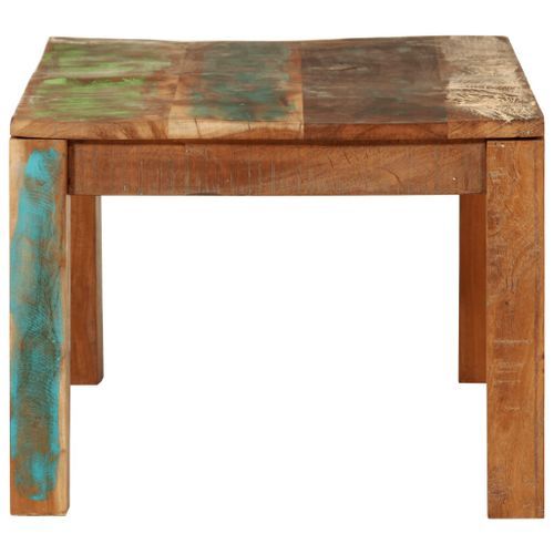 Table basse 100x55x40 cm bois de récupération massif - Photo n°3; ?>