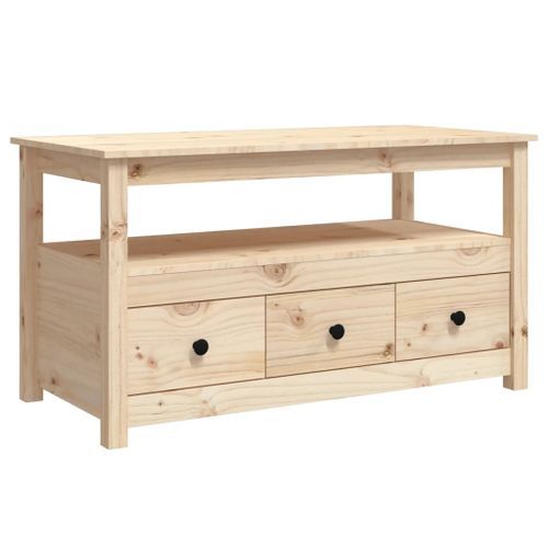 Table basse 102x49x55 cm Bois massif de pin - Photo n°2; ?>