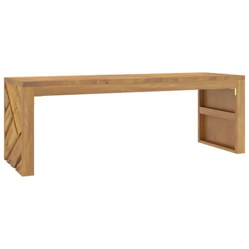 Table basse 110x35x38 cm bois massif de teck - Photo n°2; ?>