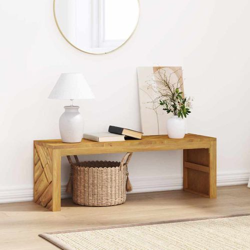 Table basse 110x35x38 cm bois massif de teck - Photo n°3; ?>