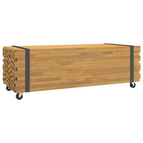 Table basse 110x45x35 cm bois massif de teck - Photo n°2; ?>