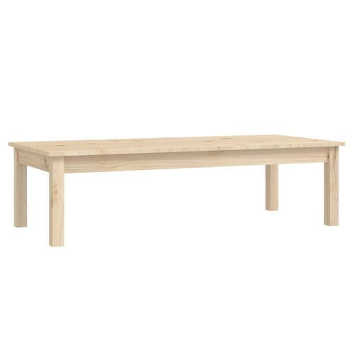 Table basse 110x50x30 cm Bois massif de pin - Photo n°2; ?>