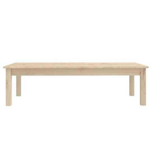 Table basse 110x50x30 cm Bois massif de pin - Photo n°3; ?>