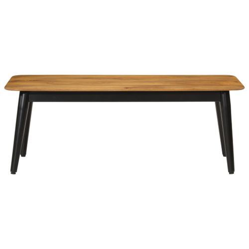 Table basse 110x50x40 cm bois massif de manguier et fer - Photo n°2; ?>