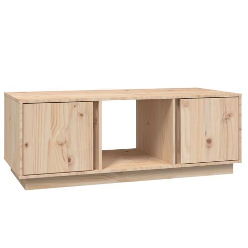 Table basse 110x50x40 cm Bois massif de pin - Photo n°2; ?>