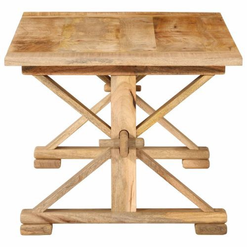 Table basse 110x52x40 cm bois de manguier massif - Photo n°3; ?>