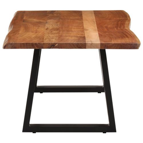 Table basse 110x55x40 cm bois massif d'acacia - Photo n°3; ?>