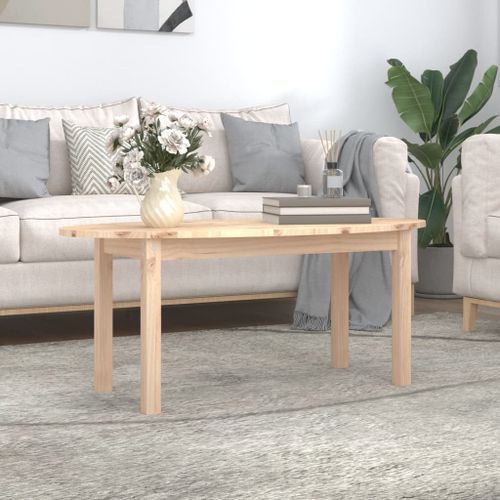 Table basse 110x55x45 cm Bois massif de pin - Photo n°2; ?>