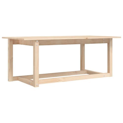 Table basse 110x55x45 cm Bois massif de pin - Photo n°2; ?>