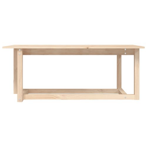 Table basse 110x55x45 cm Bois massif de pin - Photo n°3; ?>