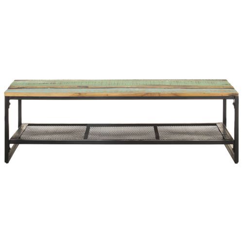 Table basse 110x60x35 cm Bois de récupération massif - Photo n°2; ?>