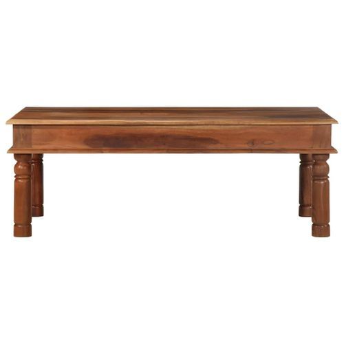 Table basse 110x60x40 cm bois massif d'acacia - Photo n°2; ?>