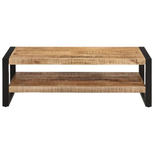 Table basse 120x55x40 cm Bois de manguier massif - Photo n°2; ?>