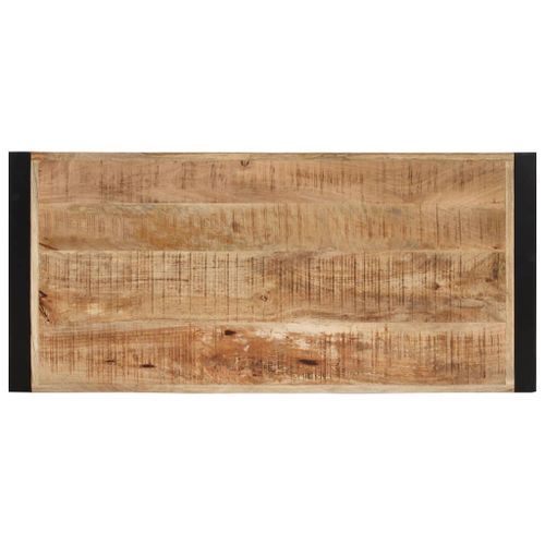 Table basse 120x55x40 cm Bois de manguier massif - Photo n°3; ?>