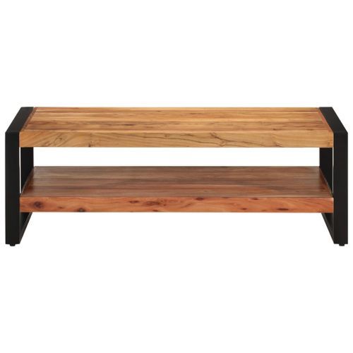 Table basse 120x55x40 cm bois massif d'acacia - Photo n°2; ?>