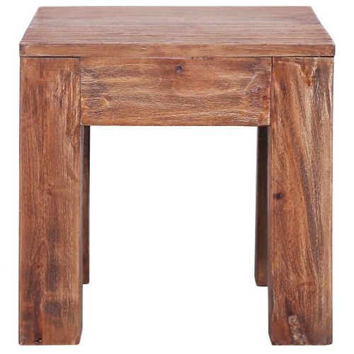 Table basse 30 x 30 x 30 cm Bois de récupération massif - Photo n°2; ?>