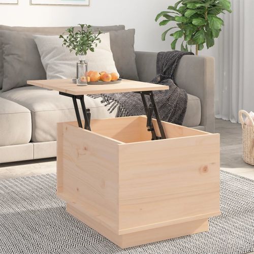 Table basse 40x50x35 cm Bois massif de pin - Photo n°3; ?>