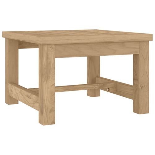 Table basse 45x45x30 cm bois massif de teck - Photo n°2; ?>