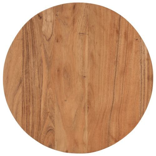Table basse 45x45x35 cm bois massif acacia et fer - Photo n°3; ?>