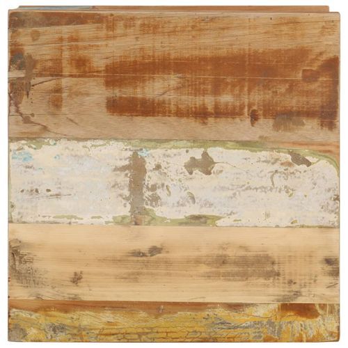 Table basse 45x45x40 cm Bois de récupération massif - Photo n°3; ?>