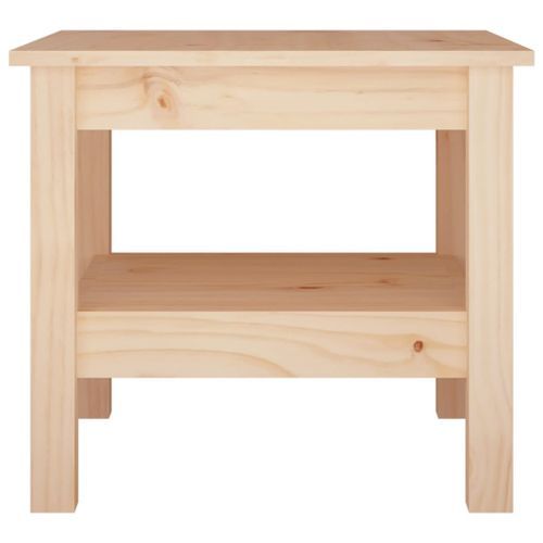 Table basse 45x45x40 cm Bois massif de pin - Photo n°3; ?>