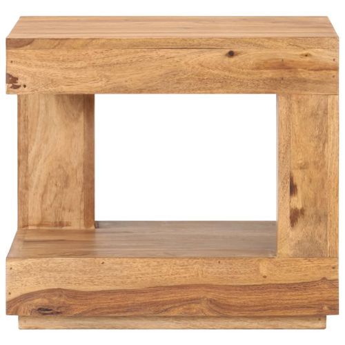 Table basse 45x45x40 cm Bois solide - Photo n°2; ?>