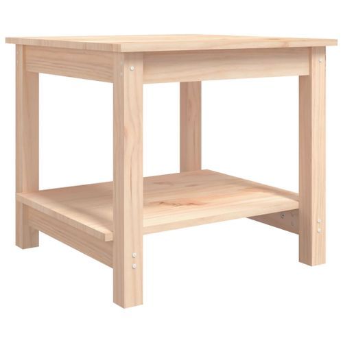 Table basse 50x50x45 cm Bois massif de pin - Photo n°2; ?>