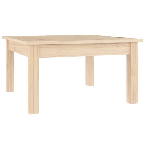 Table basse 55x55x30 cm Bois massif de pin - Photo n°2; ?>