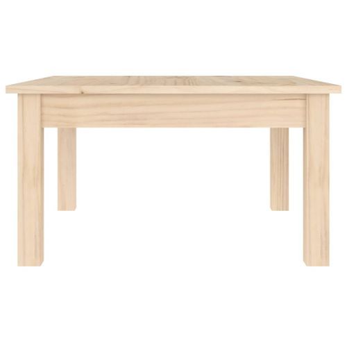 Table basse 55x55x30 cm Bois massif de pin - Photo n°3; ?>