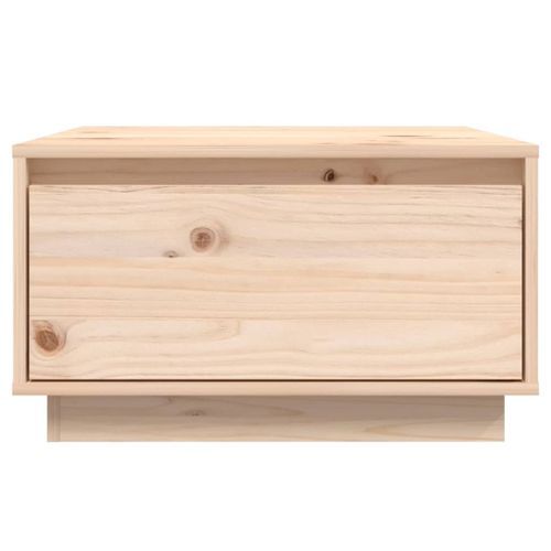 Table basse 55x56x32 cm Bois massif de pin - Photo n°3; ?>