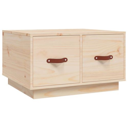 Table basse 60x53x35 cm Bois massif de pin - Photo n°2; ?>