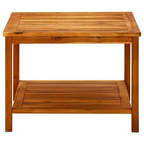 Table basse 60x60x45 cm Bois d'acacia solide - Photo n°2; ?>