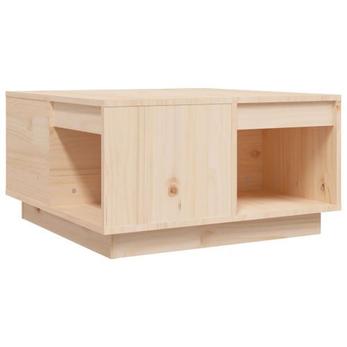 Table basse 60x61x32,5 cm Bois massif de pin - Photo n°2; ?>