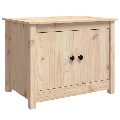 Table basse 71x49x55 cm Bois massif de pin - Photo n°2; ?>