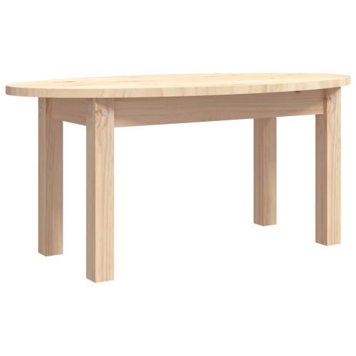 Table basse 80x40x35 cm Bois massif de pin - Photo n°2; ?>