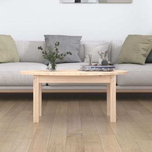 Table basse 80x40x35 cm Bois massif de pin - Photo n°3; ?>