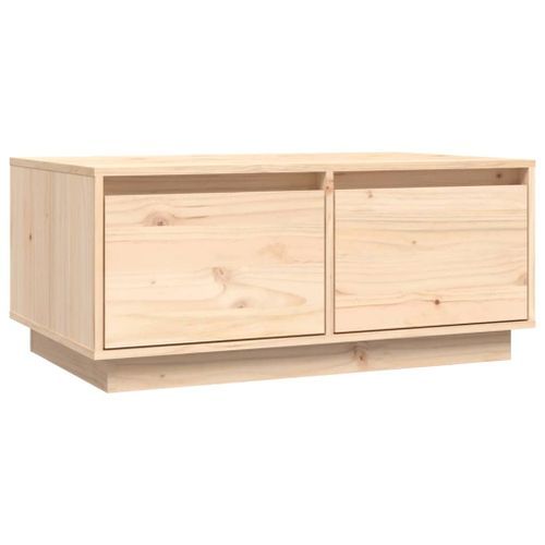 Table basse 80x50x35 cm Bois massif de pin - Photo n°2; ?>