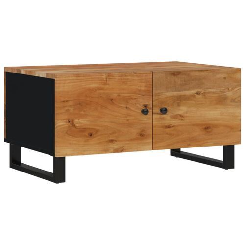 Table basse 80x50x40 cm Bois d'acacia solide et d'ingénierie - Photo n°2; ?>