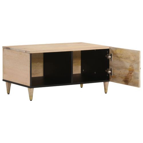 Table basse 80x50x40 cm bois de manguier massif - Photo n°2; ?>